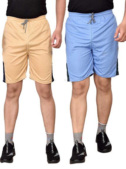 Wholesale Men's Solid Short RDE-61 ,Color- Camel Sky Blue