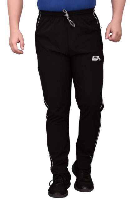 Wholesale Men's Solid Trackpants RDE-51 ,Color-Black